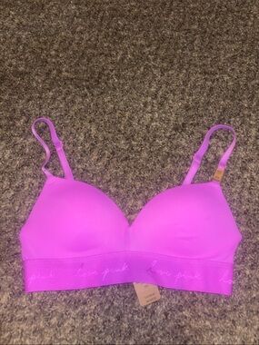 PINK Victoria's Secret Neon Purple Wireless Bralette